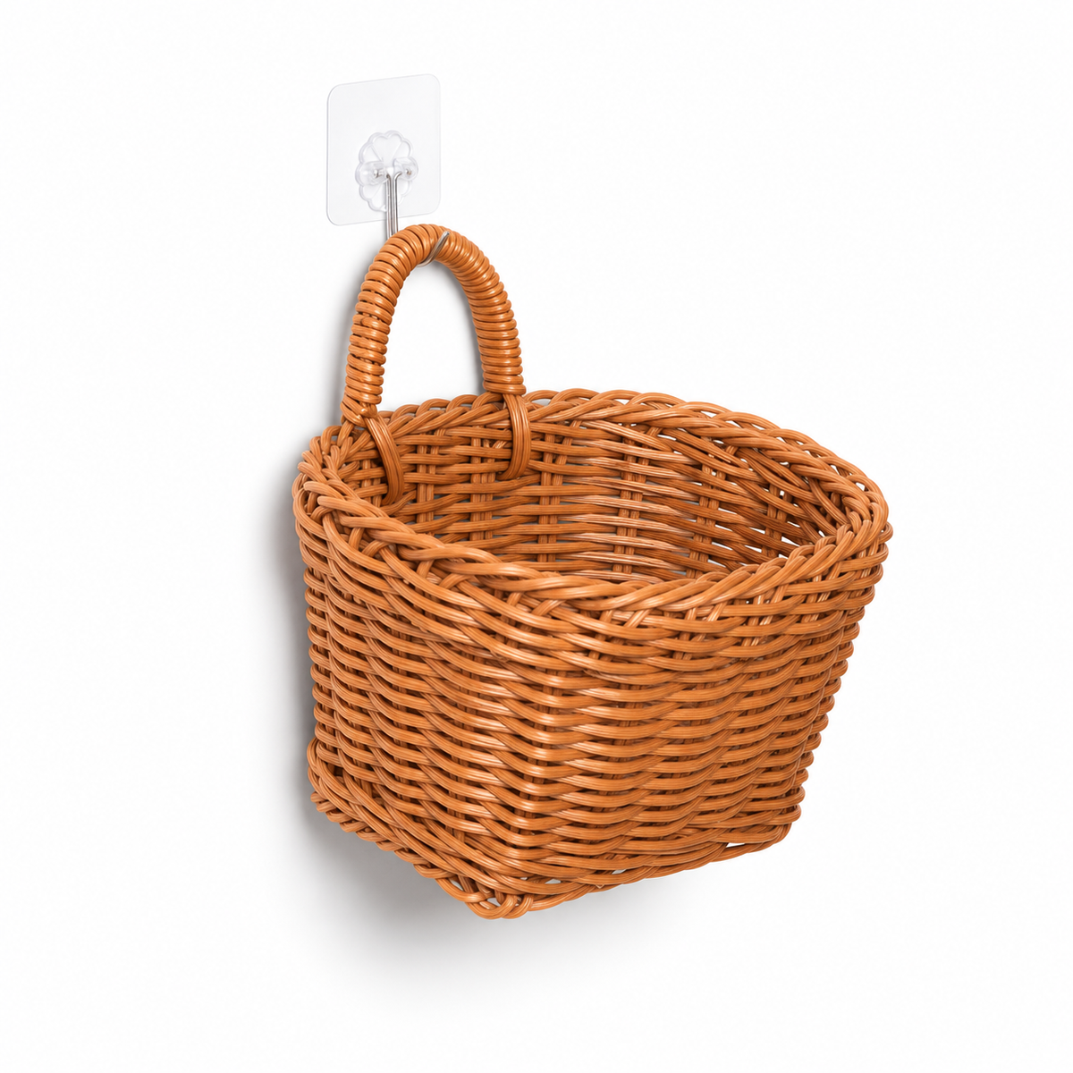 Large Blue Handwoven Storage Basket