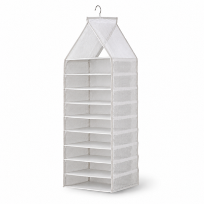 Gray-Trim Hanging Storage Organizer