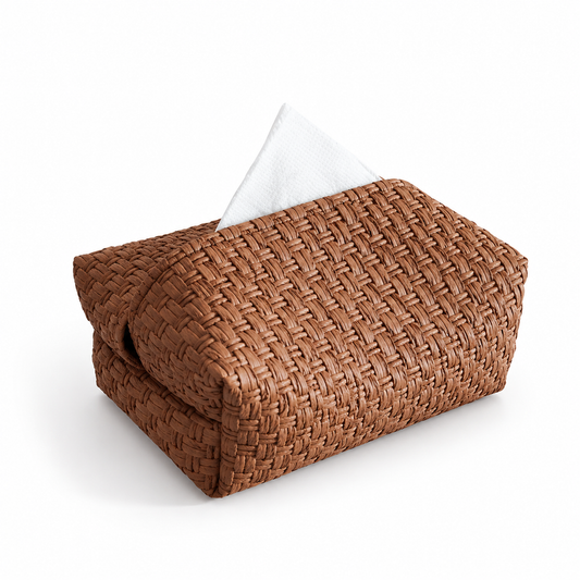 Brown Tissue Box Cover
